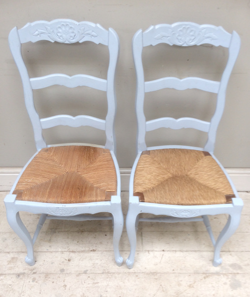 pair of french louis xv chairs